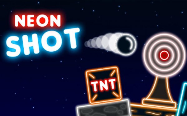 Neon Shot - Elastic Ball Puzzle Game Online