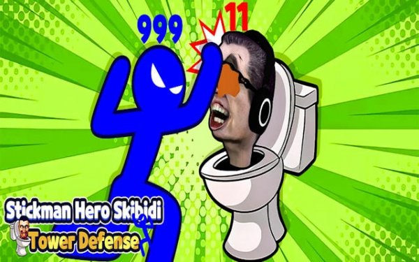 Stickman Hero Skibidi Tower Defense Online Game