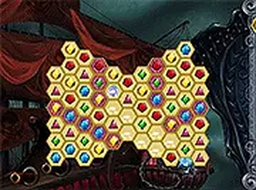 Mysterious Pirate Jewels Match 3 Puzzle Game