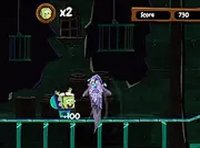 Spongebob Squarepants: Tracks of Terror Online Arcade Game
